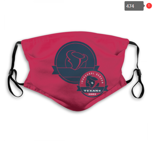 NFL Houston Texans #12 Dust mask with filter->nfl dust mask->Sports Accessory
